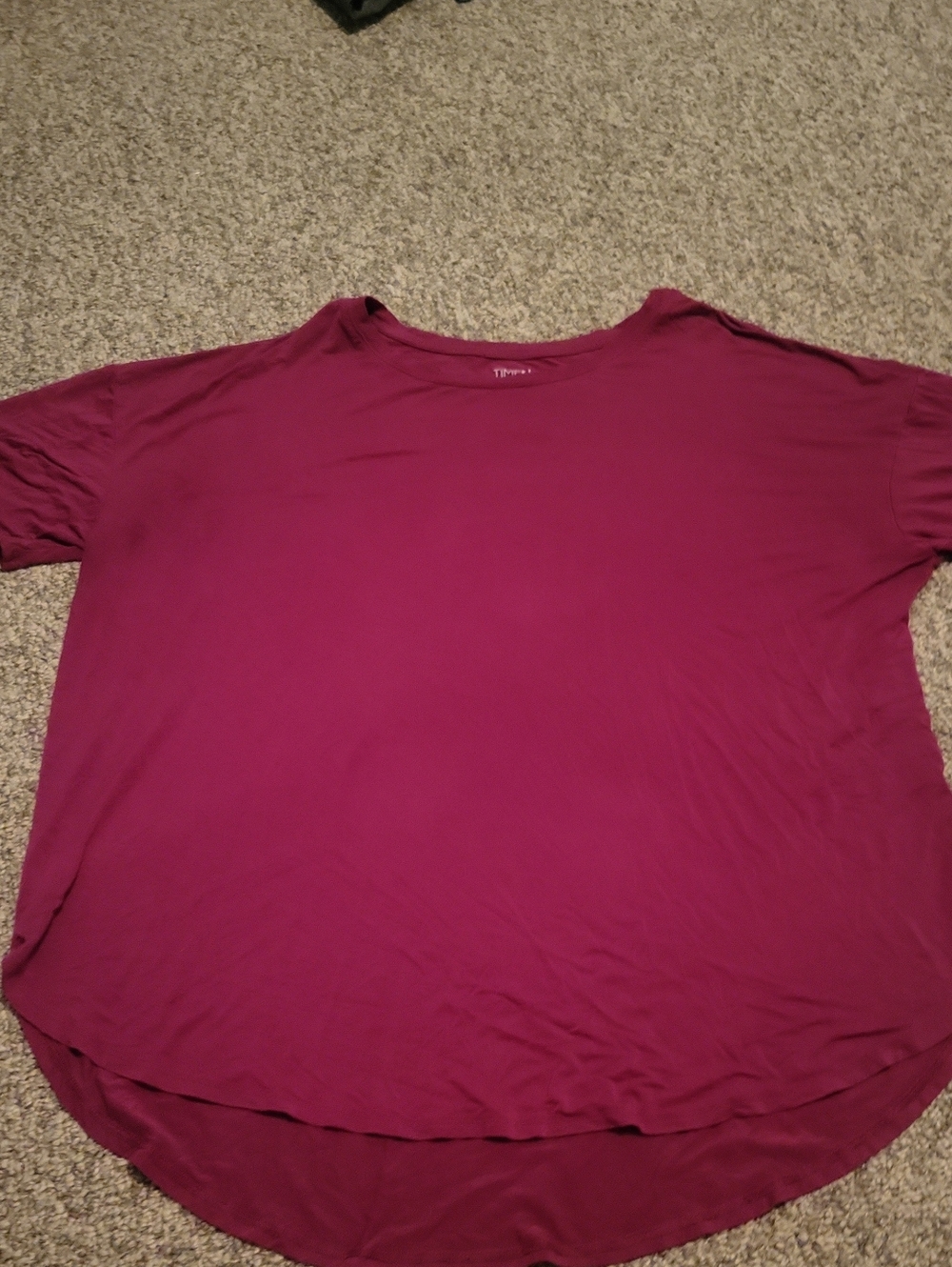 Womens Time And Tru Magenta Blouse